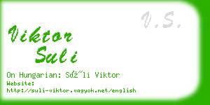 viktor suli business card